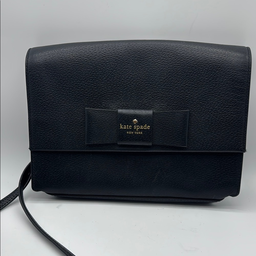 Kate Spade Black Bow Accent Shoulder Bag crossbody